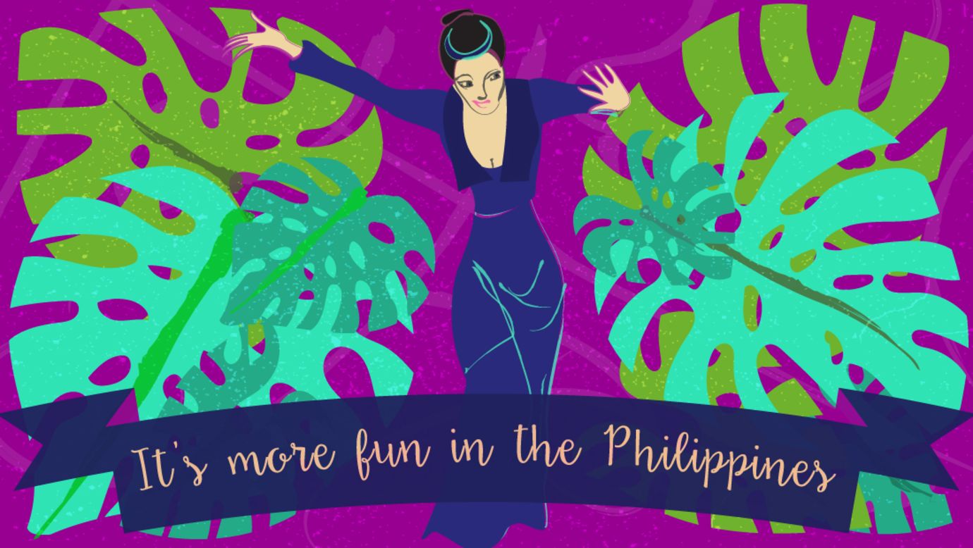 Residents of the Philippines have a reputation for maintaining a sunny outlook, which is what their tourism board decided to bank on with their slogan. "It's cheery and I think often the Philippines are seen as a cheerful place with cheerful people," says North. "That's a good theme to attract to a destination," she adds.