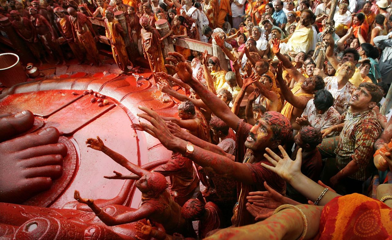 The "red gold" is often used in festivals and celebrations, such as the Jain Mahamastak Abhisheka ceremony in India.
