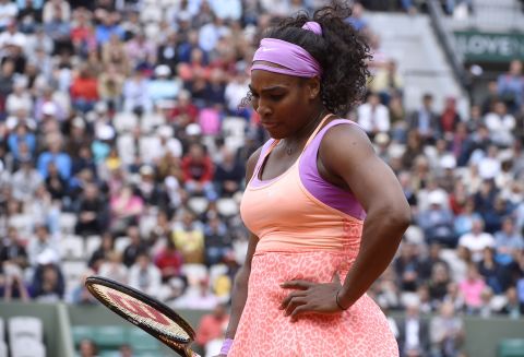 Bad racket! That's what Serena Williams was probably saying at one stage Thursday at Roland Garros. 