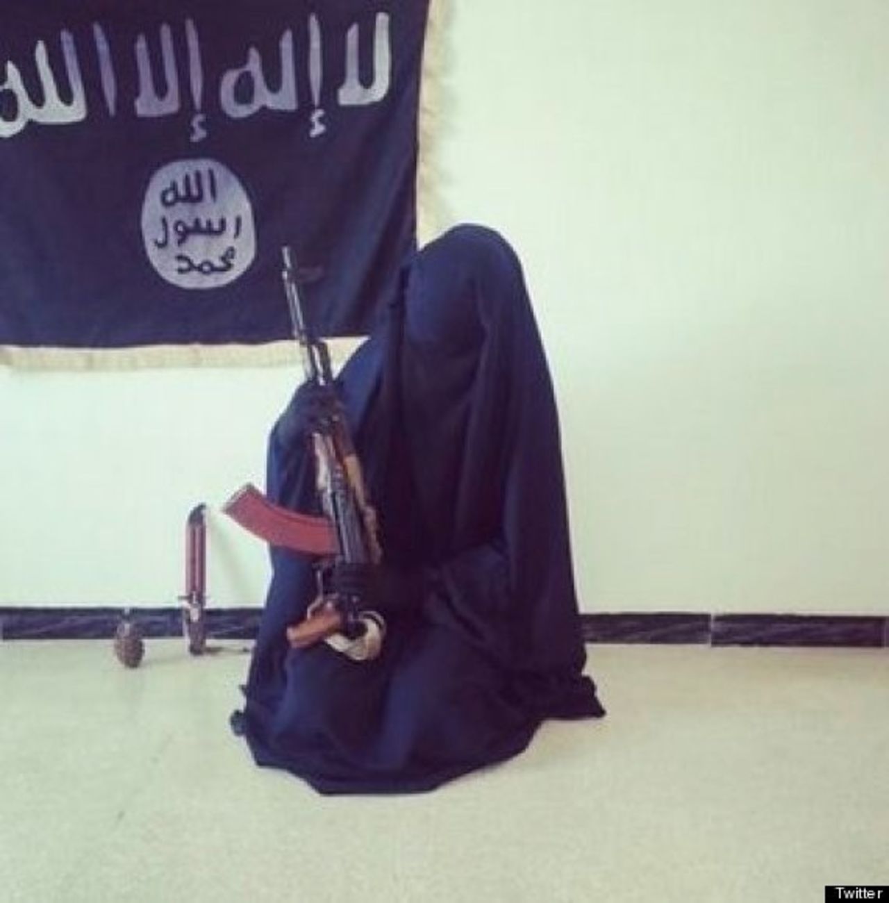 ISD says Zahra Hallane also posted this photo online. Supplied to CNN by ISD.