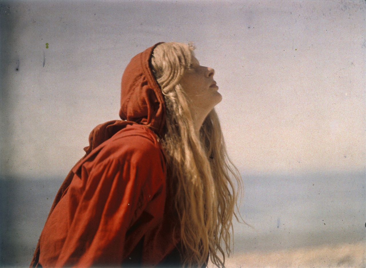 These photographs are from 1913, one year before the start of World War I. And yet, they have an extremely modern feel and a dreamlike quality that wouldn't seem out of place in an Instagram feed.<br /><br />They were taken using a process known as <a href="http://en.wikipedia.org/wiki/Autochrome_Lumi%C3%A8re" target="_blank" target="_blank">Autochrome</a>, which debuted in 1907. It was invented by the <a href="http://en.wikipedia.org/wiki/Auguste_and_Louis_Lumi%C3%A8re" target="_blank" target="_blank">Lumière brothers</a> and was the earliest widely available color photography technique before film caught up in the 1930s. <br />The photographer is Mervyn O'Gorman, a famed British engineer. The girl is believed to be his daughter Christina, captured on a day at the beach in Lulworth Cove, southern England.<br /><br />Images of Christina are displayed in the exhibition <a href="http://www.nationalmediamuseum.org.uk/planavisit/exhibitions/drawn-by-light/about" target="_blank" target="_blank">Drawn By Light: The Royal Photographic Society Collection</a> at the National Media Museum, Bradford, until 21 June.