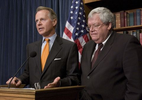 House Rules Chairman David Dreier and Hastert hold a news conference on a GOP lobbying reform package, which included banning privately funded travel and eliminating access to the House floor for former members who are registered lobbyists. On January 3, 2006, Hastert donated $70,000 of campaign contributions from companies associated with lobbyist Jack Abramoff to charity after Abramoff pleaded guilty to corruption charges. 