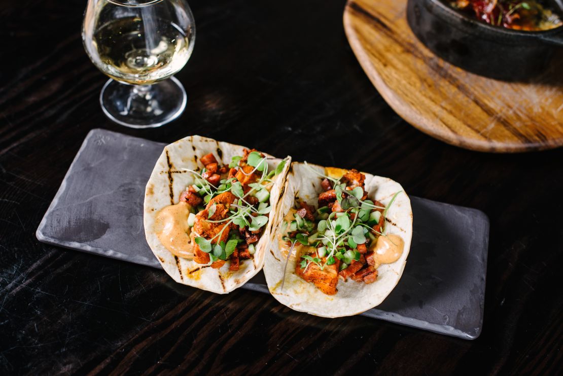 Mejico's chicken tacos.