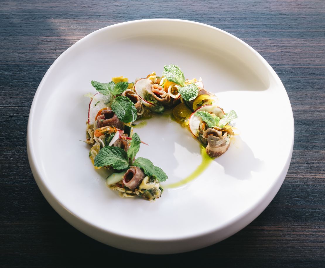 Osha's spicy beef salad.