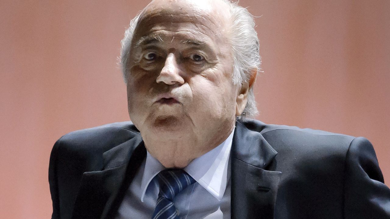 FIFA President Sepp Blatter reacts after a break during the 65th FIFA Congress in Zurich on May 29, 2015 in Zurich. Sepp Blatter told members of world football's governing body on Friday that they must help 'fix FIFA right now' amidst allegations of corruption.