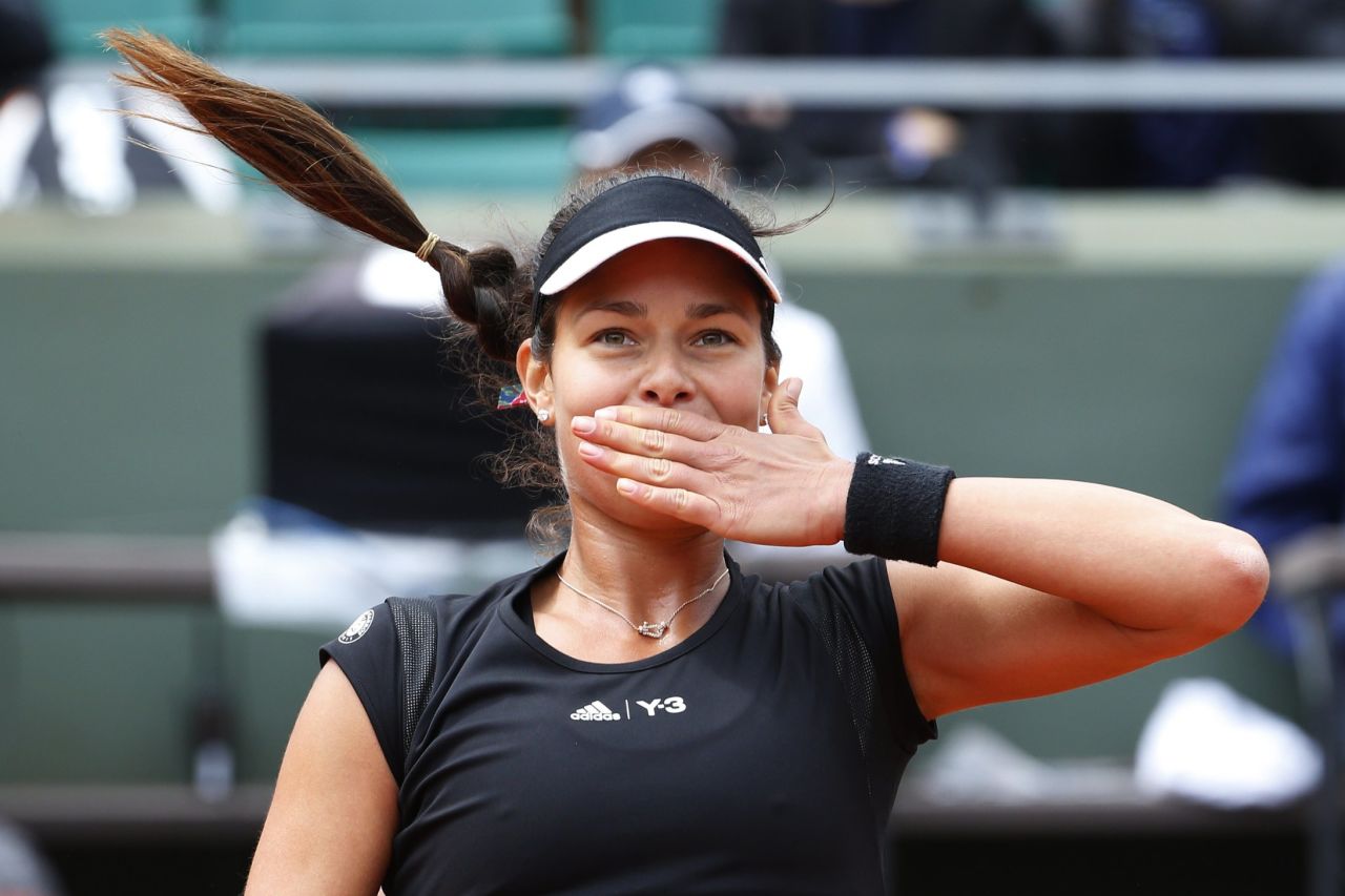 Former champion Ana Ivanovic was delighted to reach the quarterfinals of this year's French Open.