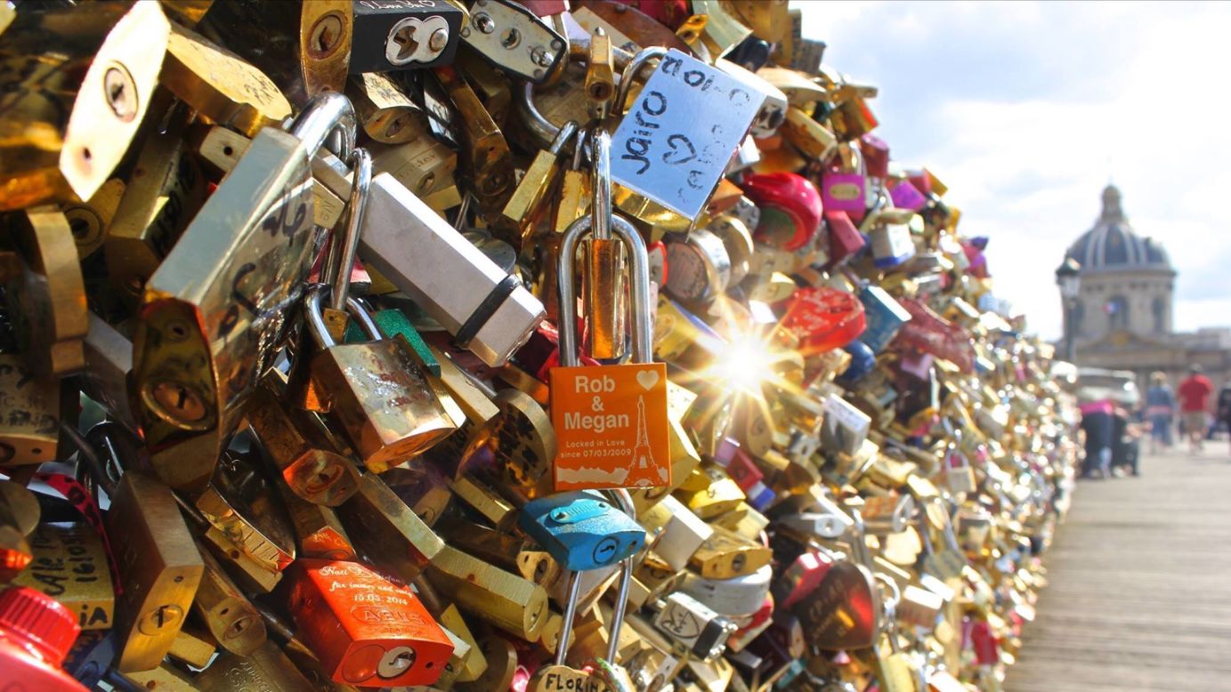 Pittsburgh couple Megan and Rob Easley sealed their love with a lock on the bridge commemorating their wedding date. After Megan heard the locks would be taken down, she posted on <a href="https://www.facebook.com/photo.php?fbid=1657727071126397&set=a.1383148995250874.1073741828.100006673595710&type=1&theater" target="_blank" target="_blank">Facebook</a>, "Our love will survive!"