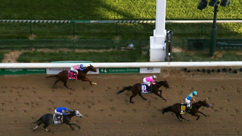In a thrilling finale, American Pharoah edged Firing Line at the post.