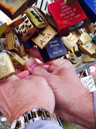 "I personally think the lock bridge is beautiful with all the love locks," said <a href="index.php?page=&url=https%3A%2F%2Fwww.facebook.com%2Fphoto.php%3Ffbid%3D819661421444296%26set%3Dp.819661421444296%26type%3D1%26theater" target="_blank" target="_blank">Jessica Gonzaga</a>, who sealed her love in May.