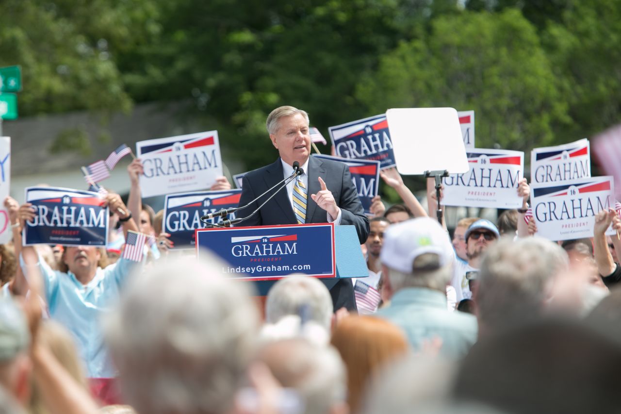 U.S. Sen. Lindsey Graham, R-South Carolina, who has dropped out of the presidential race.