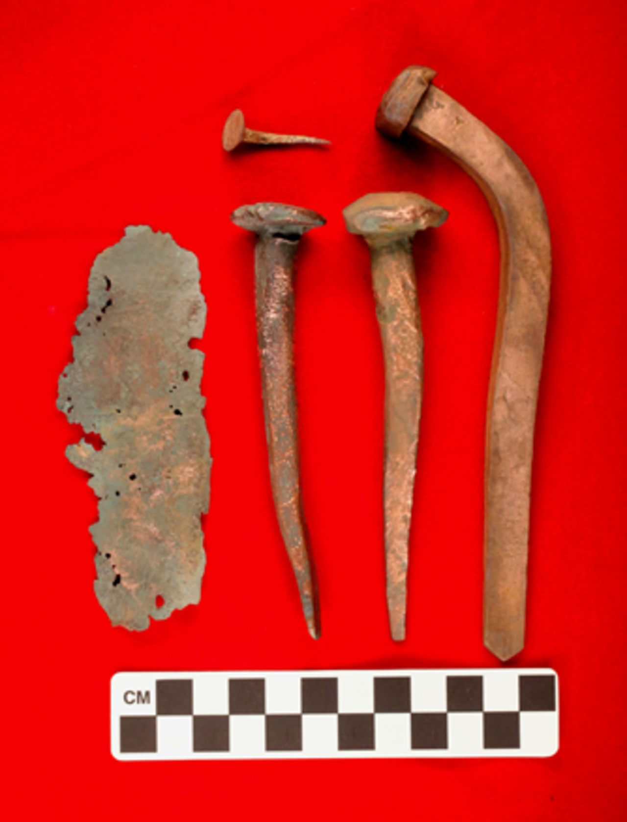 The African continent has been home to many historic finds over the years. Last June, archaeologists and divers found the remains of an 18th century Portuguese slave ship off the coast of Cape Town, South Africa. The ship is believed to have been on its way from Mozambique to Brazil in 1794. These copper fastenings and copper sheathing were also uncovered. 
