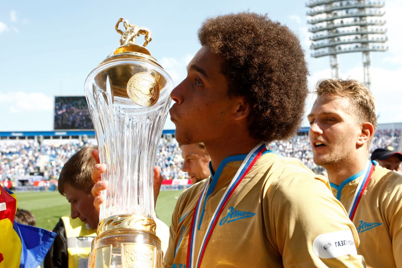 Belgium World Cup star Axel Witsel claimed his first major trophy since moving to Zenit in 2012. The club also won the Soviet League in 1984.