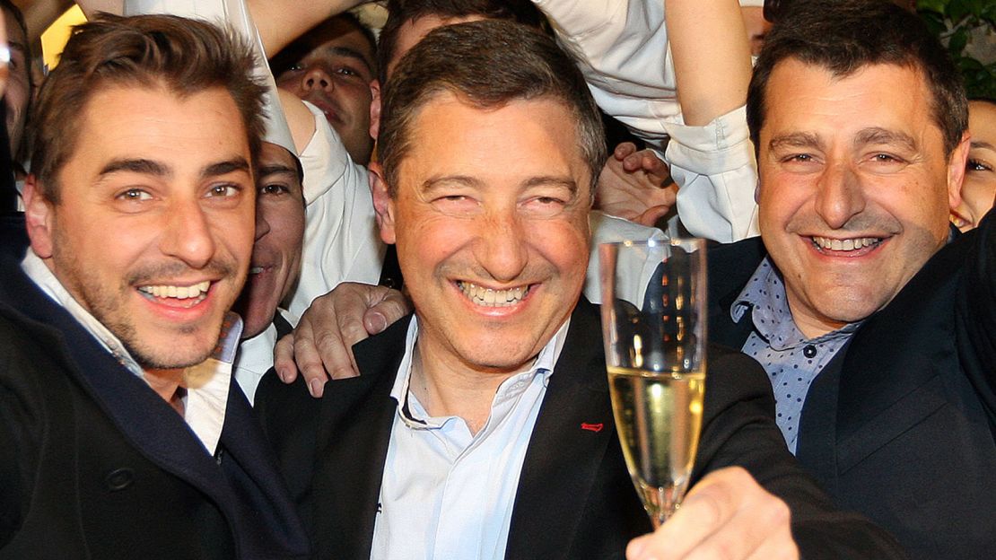 The Roca brothers -- Jordi, Joan and Josep -- celebrate their 2015 "World's Best Restaurant" win. 