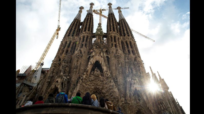 No. 5 on the list is Catalan architect Antoni Gaudi's striking <a href="http://www.sagradafamilia.cat/sf-eng/index.php" target="_blank" target="_blank">Sagrada Familia</a>. The still-unfinished church was commissioned in 1883, and it occupied the rest of Gaudi's life.