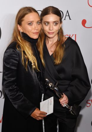 Mary-Kate Olsen and Ashley Olsen received the award for Womenswear Designer of the Year, for their label, The Row.