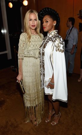 Two very different uses of gold trim from designer Rachel Zoe and musician Janelle Monae. Both awesome.