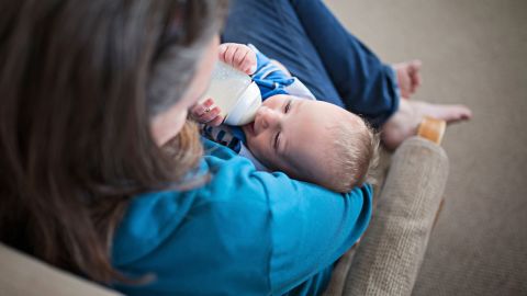 Sarah breastfed many of her children, Whitman said, but experienced pain from clogged ducts. "She's a busy mama, with six other kids running around," Whitman said, and bottle feeding was a positive experience for them.