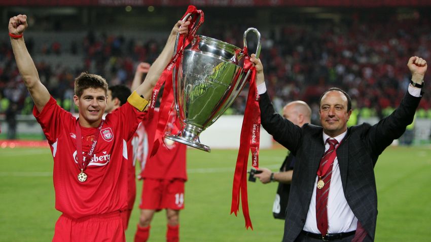 Benitez's finest hour came at Liverpool, where he won the Champions League in Istanbul. His side came from 3-0 down at half-time to beat AC Milan on penalties.