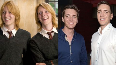 The brothers who played the elder Weasleys -- George and Fred -- <a href="http://www.dailymail.co.uk/tvshowbiz/article-2169421/Harry-Potter-stars-James-Oliver-Phelps-ditch-ginger-hair-dye-head-Hollywood.html" target="_blank" target="_blank">don't have the trademark ginger hair anymore</a>, but they're still recognizable as the prankster pair. James and Oliver Phelps are still happy to talk all things "Potter," even as they move on to other endeavors. James has been active on stage, and Oliver has been traveling in support of his website, <a href="http://www.jopworld.com/category/blog/" target="_blank" target="_blank">JopWorld.com.</a>