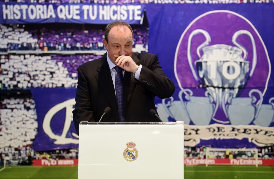 An emotional Benitez, returning to the club where he began his coaching career by taking charge of its youth team, shed a tear during his official unveiling.