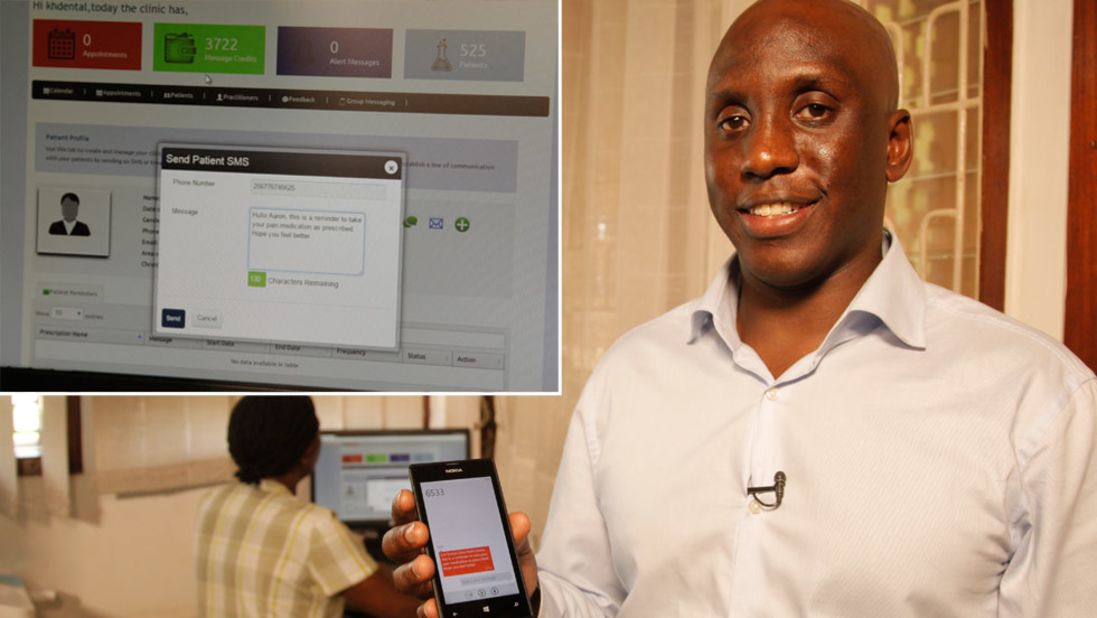 Kaakpema Yelpaala is a social entrepreneur in Kampala. After years working in the public health sector, he was inspired to start a business providing healthcare solutions through mobile tech.  Access Mobile was born, and their first product was Clinic Communicator -- a platform that facilitates doctor-patient interaction through text messages and email. 