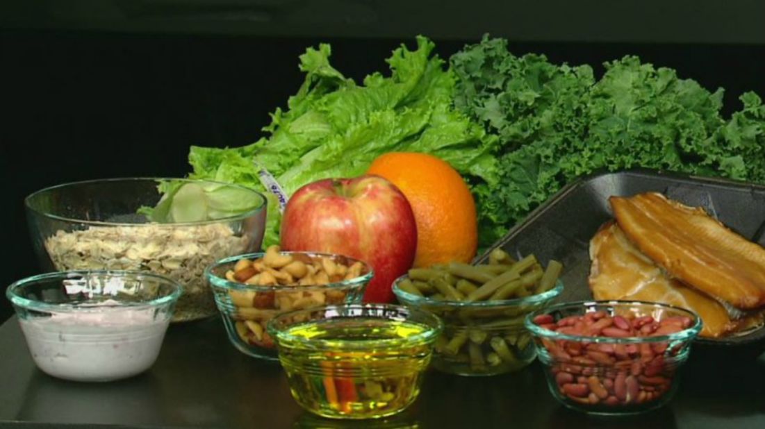 The Mediterranean diet is renowned for its health benefits. It contains low levels of red meat, sugar and saturated fats and is high in fish and unsaturated fats such as olive oil, fruits, vegetables and legumes.