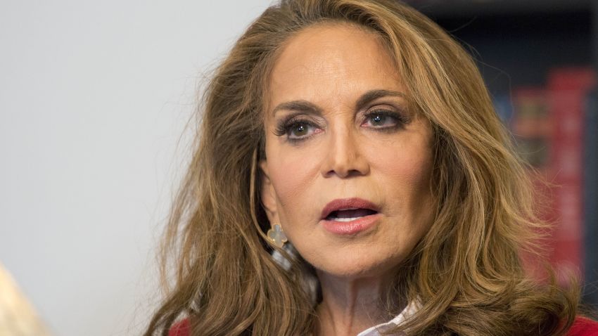 Pamela Geller is interviewed at The Associated Press, Thursday, May 7, 2015 in New York. Geller is one of the nation's most outspoken critics of Islamic extremism, taking the hard-edge view that such extremism sprouts not from fringe elements but the tenets of the religion itself. She was the organizer of a controversial cartoon contest about the Prophet Muhammad in Texas last weekend where two men started shooting before they were killed by police.