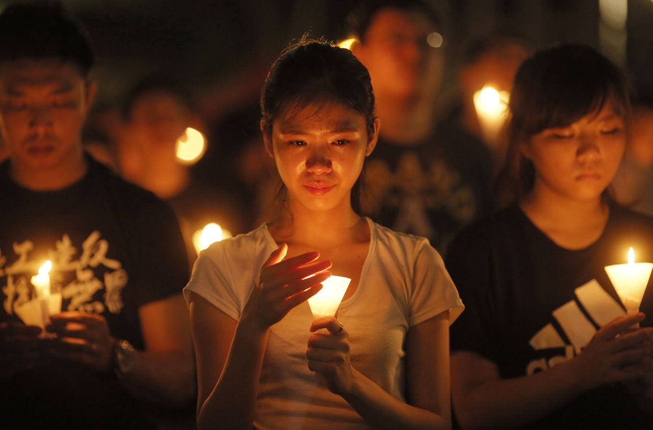 Following last year's Occupy demonstrations, some protesters opted not to attend this year's June 4 vigil, saying the event would distract from their immediate struggle for democracy in Hong Kong. 