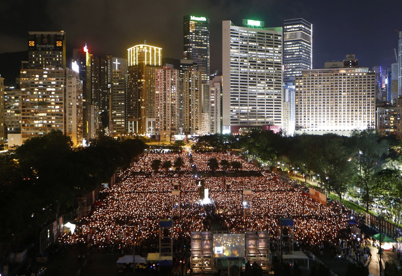 In recent years, the crowds have swelled in size as anxiety grows over China's increasing influence in Hong Kong, a former British colony.