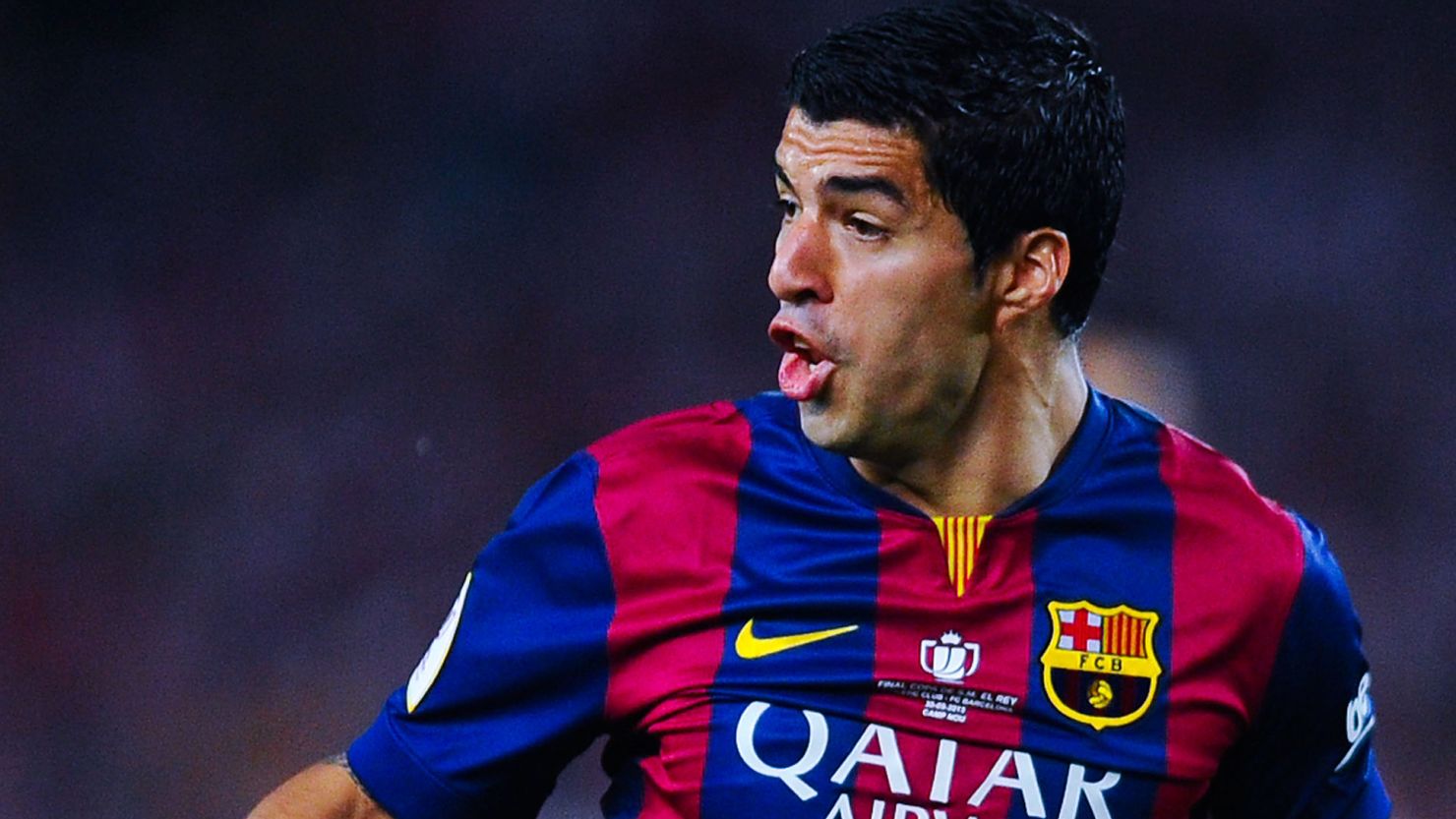 Luis Suarez looks set to miss Barcelona's next two Copa del Rey matches.