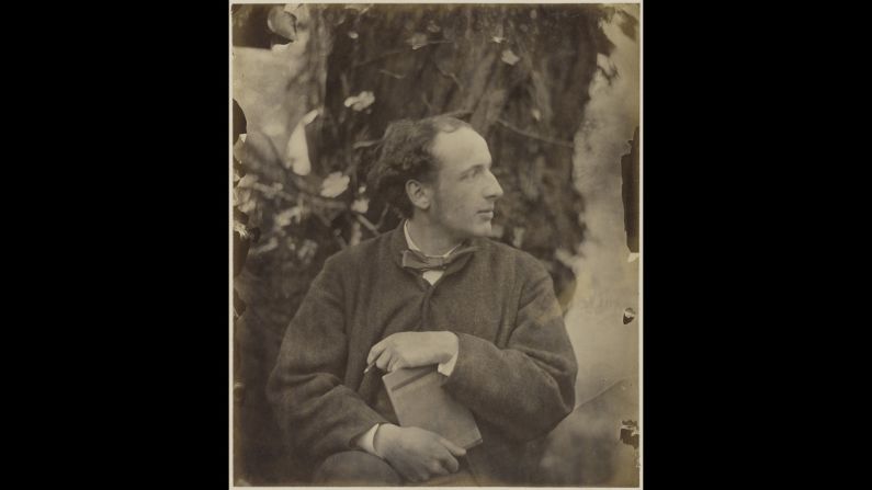 George Howard, the 9th Earl of Carlisle, was a patron of the Pre-Raphaelites and a noted landscape painter. This photo is from 1865.
