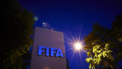 The FIFA logo is pictured at the FIFA headquarters on June 2, 2015 in Zurich. Blatter on June 2, 2015 resigned as president of FIFA as a mounting corruption scandal engulfed world football's governing body. The 79-year-old Swiss official, FIFA president for 17 years and only reelected on May 29, said a special congress would be called as soon as possible to elect a successor. AFP PHOTO / MICHAEL BUHOLZERMICHAEL BUHOLZER/AFP/Getty Images