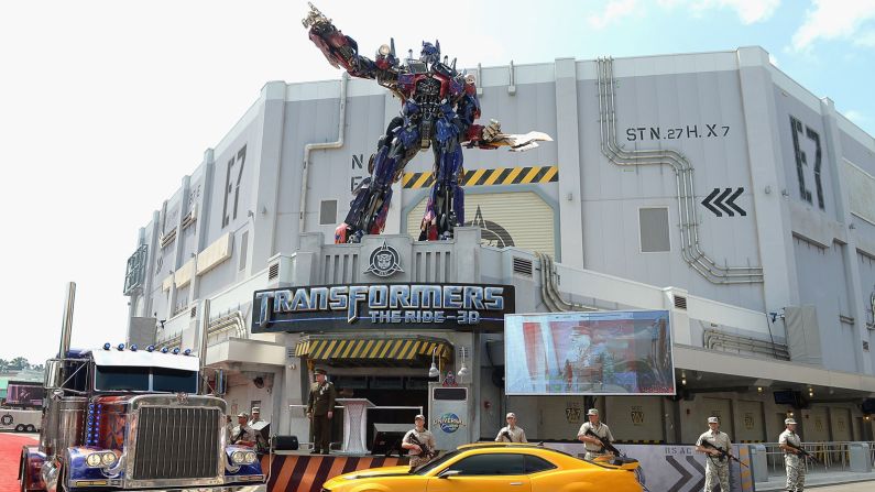 Transformers: The Ride-3D is one of the attractions at Universal Studios in Orlando, Florida.