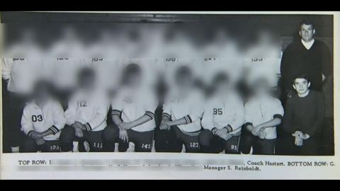 1970 yearbook picture of Dennis Hastert and alleged sexual assault victim Steven Reinboldt