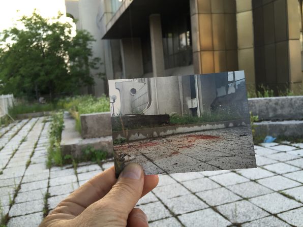 So much blood spilled: More than 11,000 people were killed in Sarajevo alone; estimates suggest between 100,000 and 150,00 died across the country. Here, children were killed while playing outside a U.N. office.