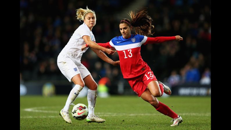 The face of the U.S. team right now is most likely Alex Morgan, who has several major endorsement deals and is often seen on television ads and magazine covers. The speedy forward, right, has scored 51 goals for the national team -- third-best on the roster -- but her health is a question mark going into the tournament. She is nursing a bruised knee and may not be 100% when the United States plays its first match against Australia.