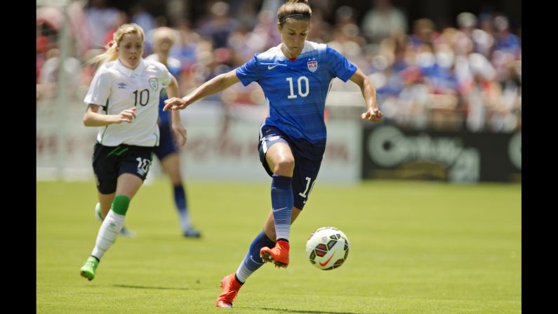 Outside of Wambach, no one on the roster has scored more goals for the United States than Carli Lloyd. Lloyd, a 32-year-old midfielder, has scored 63 goals in 195 appearances. She has played in the last two World Cups and the last two Olympics.