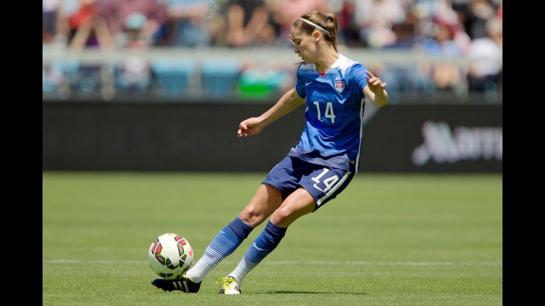 The youngest player on the team is 22-year-old Morgan Brian, who plays in the center of midfield. She has already played in 29 matches with the national team, scoring four times. This year she has played in nine matches, starting seven of them.