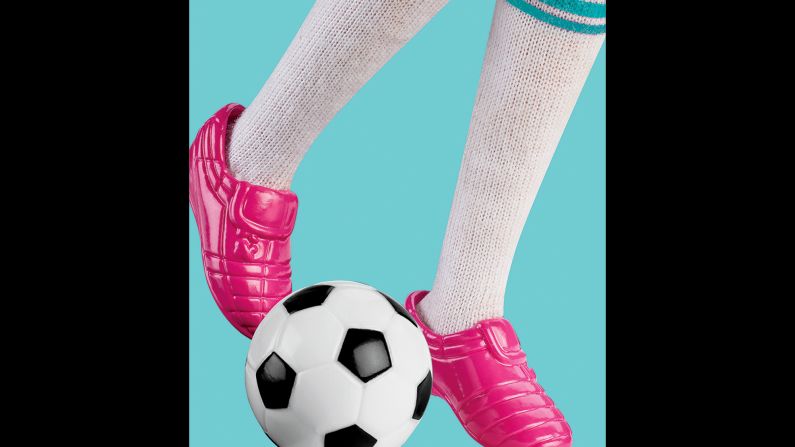 This year, <a >Mattel changed Barbie's feet</a> on newer dolls to make the action figure less obligated to wear heels all the time. With her newly articulated ankles, Barbie can play sports like soccer.