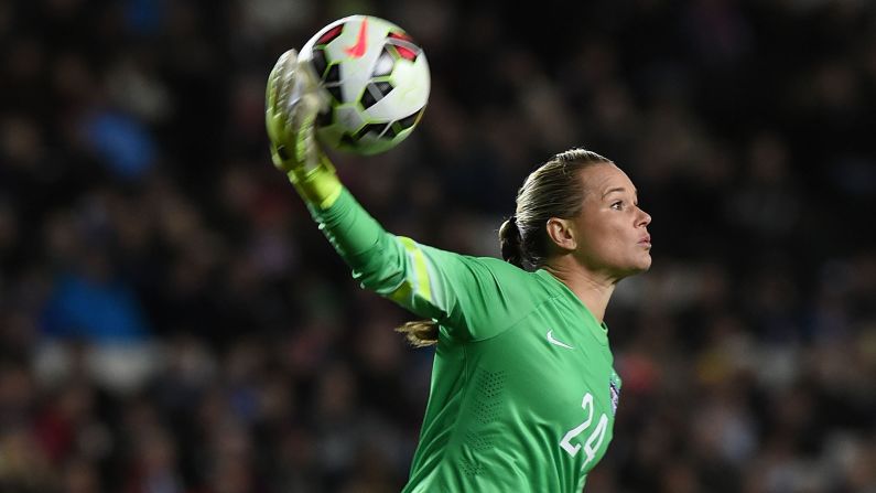 Ashlyn Harris will also back up Solo in goal. She has made six appearances with the U.S. team, and she started two matches earlier this year when Solo was suspended. 