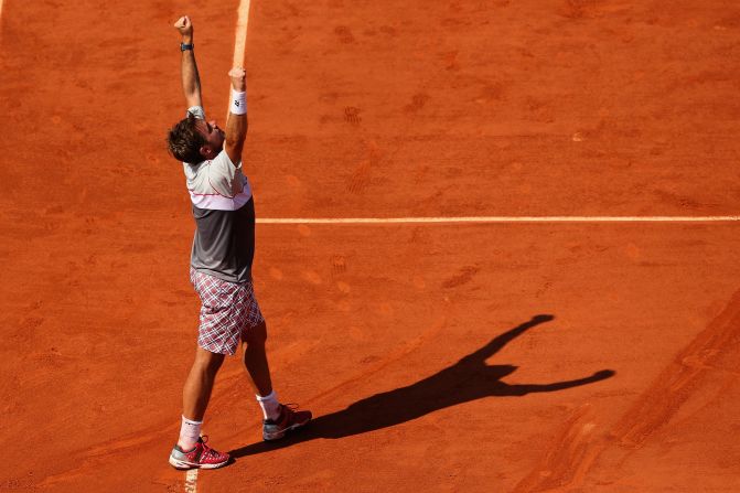 Wawrinka moved into his second grand slam final after triumphing in Melbourne last year. There he beat Nadal in the final.