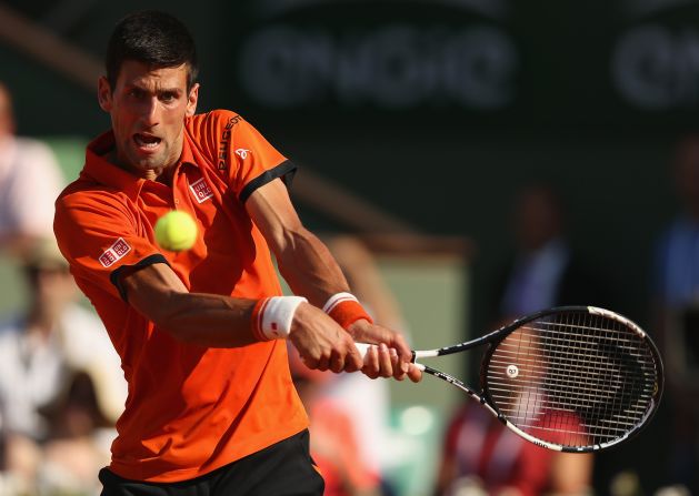 And the Serb came out firing two days after he beat "King of Clay" Rafael Nadal. Djokovic, on a 27-match winning streak, dictated with his ground strokes and was impeccable on serve. 
