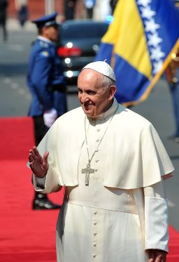 pope sarajevo waves