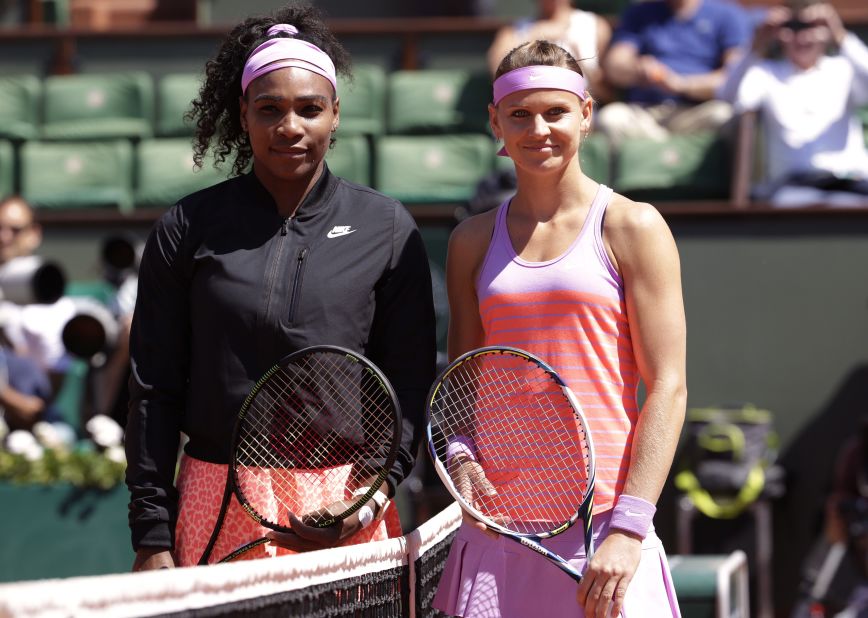 Williams was up against Lucie Safarova of the Czech Republic who was playing in her first grand slam final.