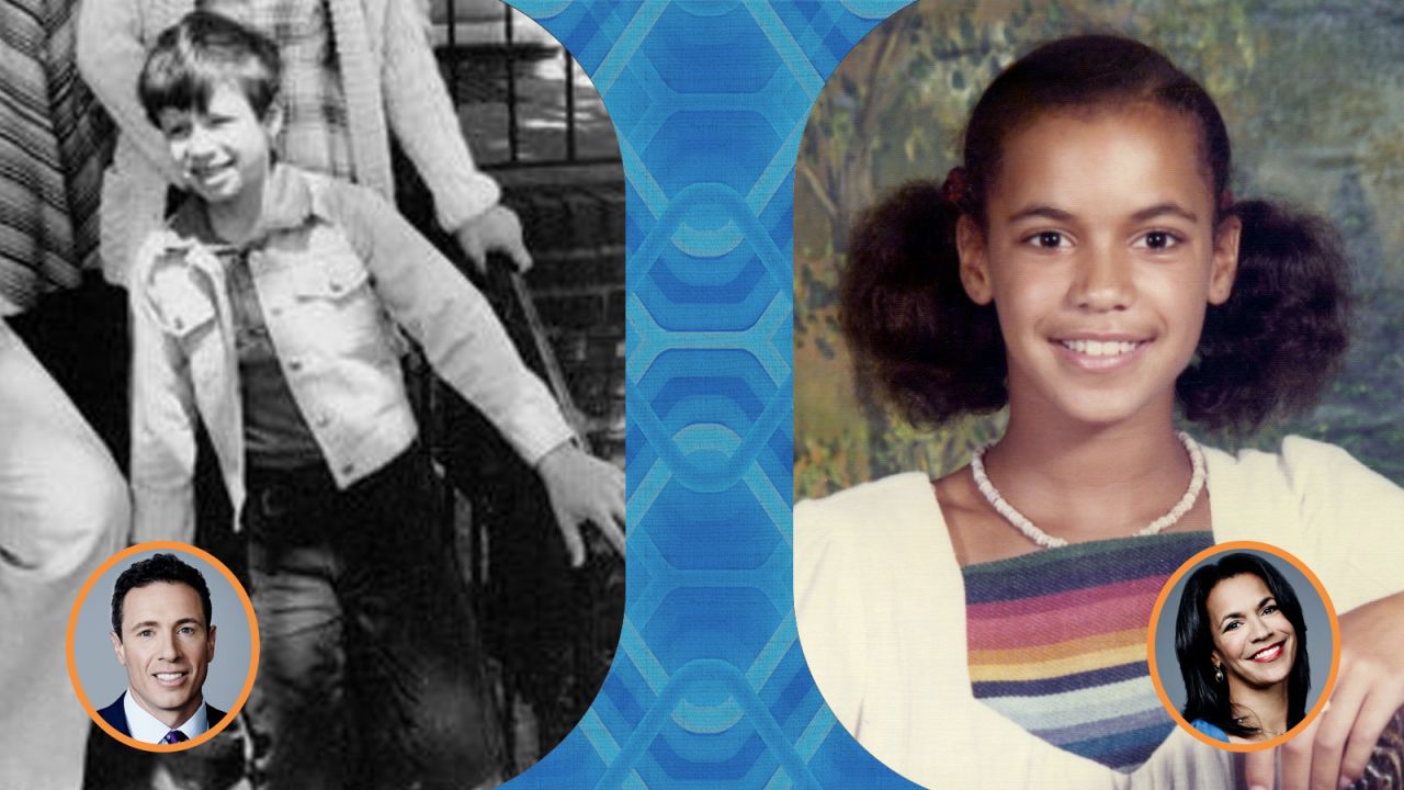 Left: CNN anchor Chris Cuomo before his hair was perfectly coiffed. Right: CNN anchor Fredricka Whitfield smiles for a portrait.