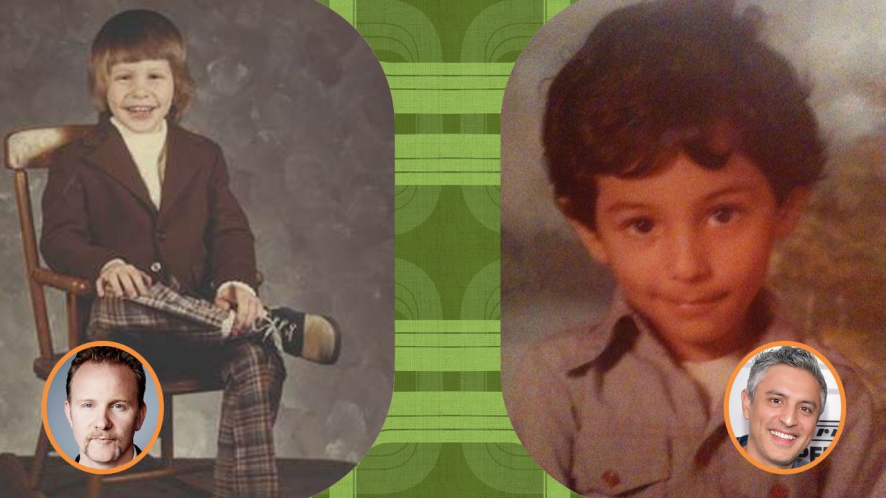 Left: "Inside Man" host Morgan Spurlock looking dapper in 1976. Right: "Believer" host Reza Aslan looking adorable in 1977.