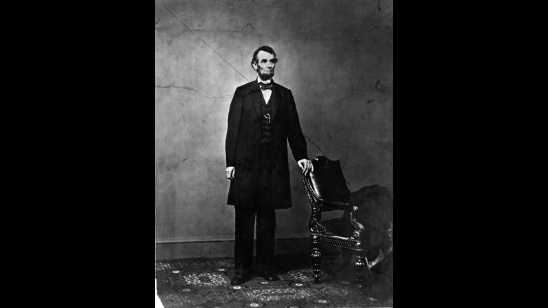Lincoln stands on February 9, 1864, in this photo taken by Anthony Berger. A different Berger portrait is the basis for the President's images on the penny. Peter W. Kunhardt Jr. said <a href="index.php?page=&url=https%3A%2F%2Fsteidl.de%2FBooks%2FThe-Photographs-of-Abraham-Lincoln-0326314748.html" target="_blank" target="_blank">the recently published book</a> has all 114 known portraits of Lincoln, though there could be more not yet discovered or publicized.