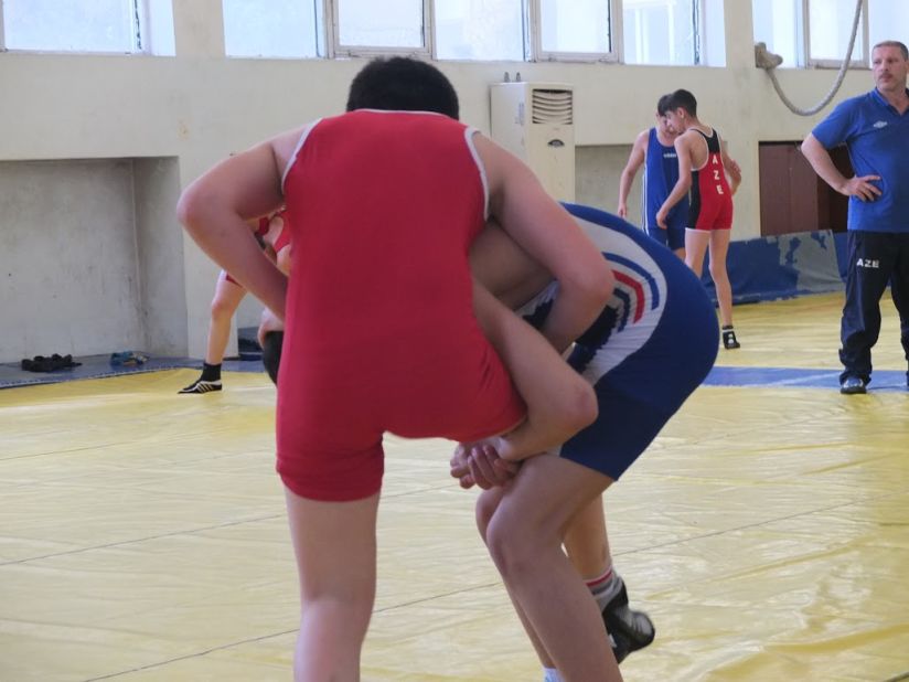Young male wrestlers hope to follow in the footsteps of Toghrul Asgarov and Sharif Sharifov in winning gold medals at Olympic and world championship level.