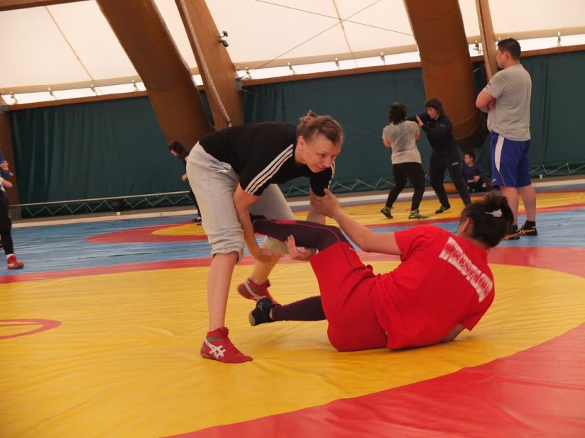 Stadnyk is passing on her experience and skills to the next breed of young woman wrestlers in Azerbaijan.