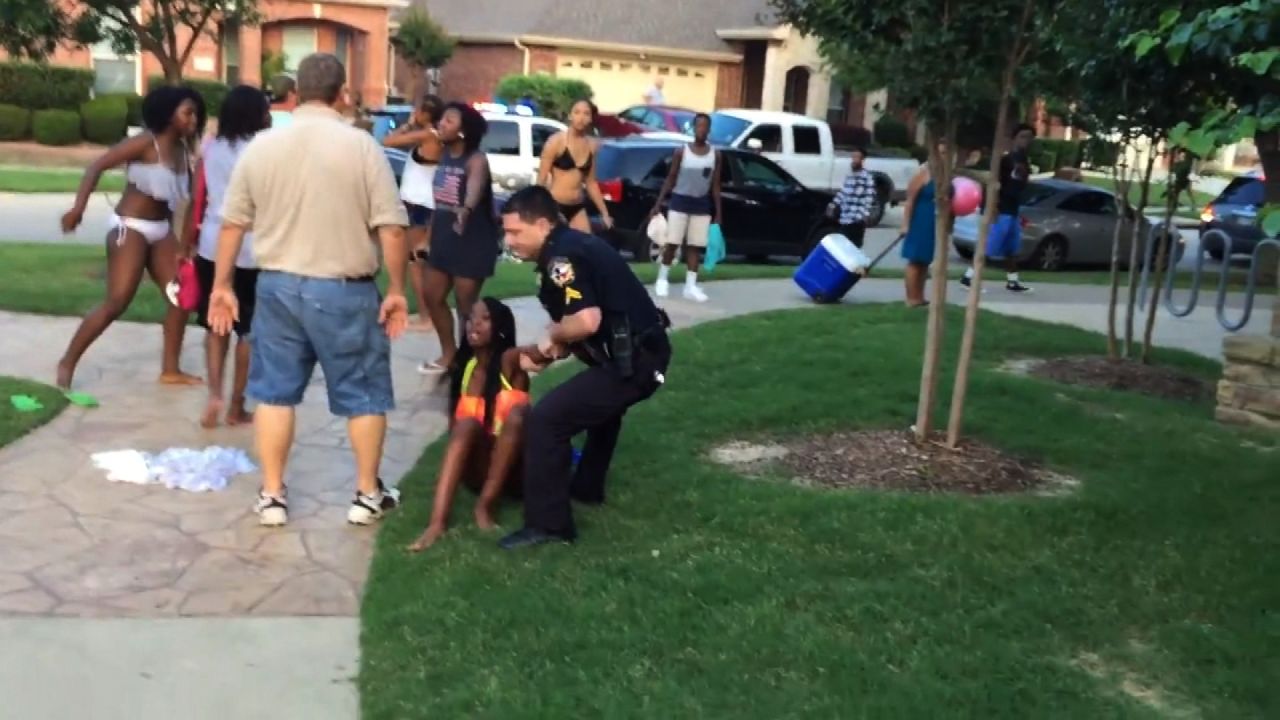 Officer Eric Casebolt resigned on June 9, days after a YouTube video showing his response to reports of fighting at a <a href="http://www.cnn.com/2015/06/08/us/mckinney-texas-pool-video/" target="_blank">McKinney, Texas, pool party </a>sparked swift allegations of racism. Critics decried the white officer for cursing at several black teenagers, unholstering and waving his gun at boys and throwing a 14-year-old girl to the ground, his knees pressed down on her back. Casebolt's attorney said race had nothing to do with how the officer responded.